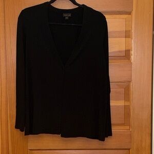 J. Jill wherever collection Black Button sweater